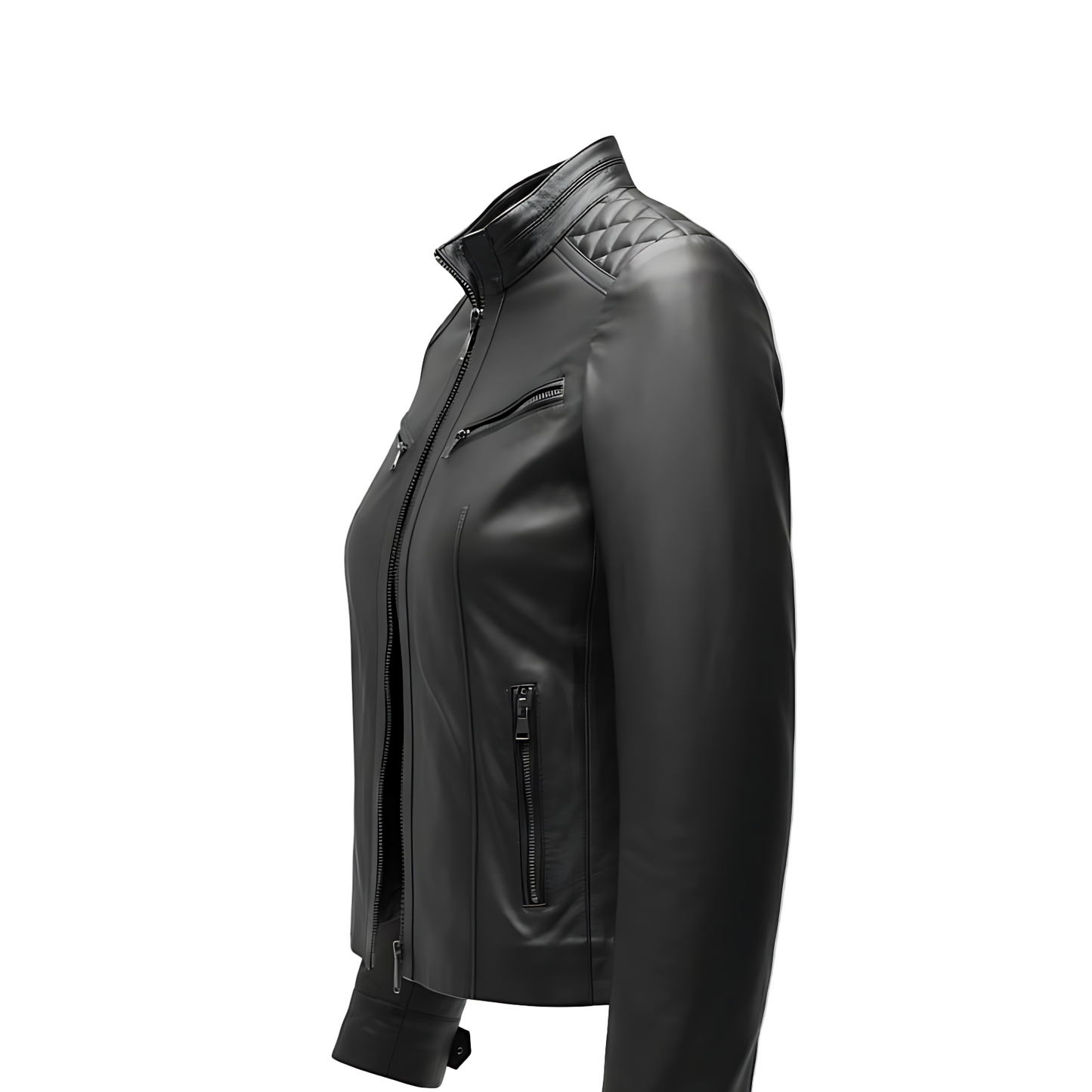 Women’s Leather Biker Jacket – “Frida”