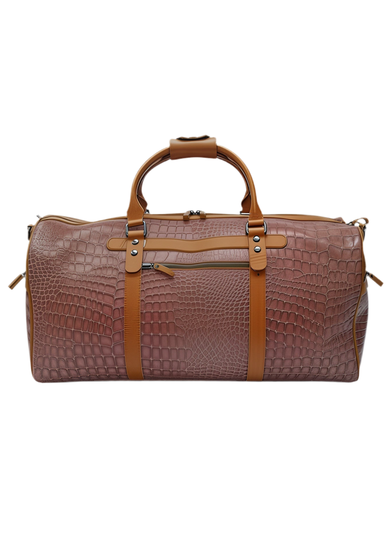 Sac week-end homme en cuir de vachette Marrakchi Motif serpent