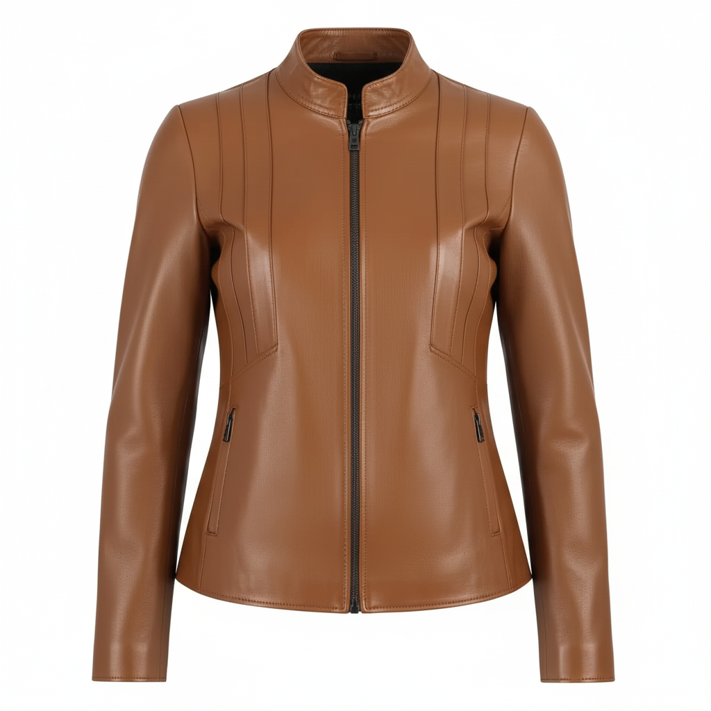 Veste en cuir d'agneau DUCE