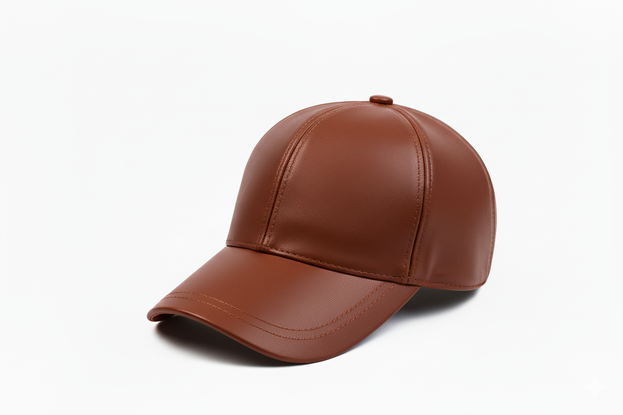 Casquette de baseball en cuir, différentes couleurs