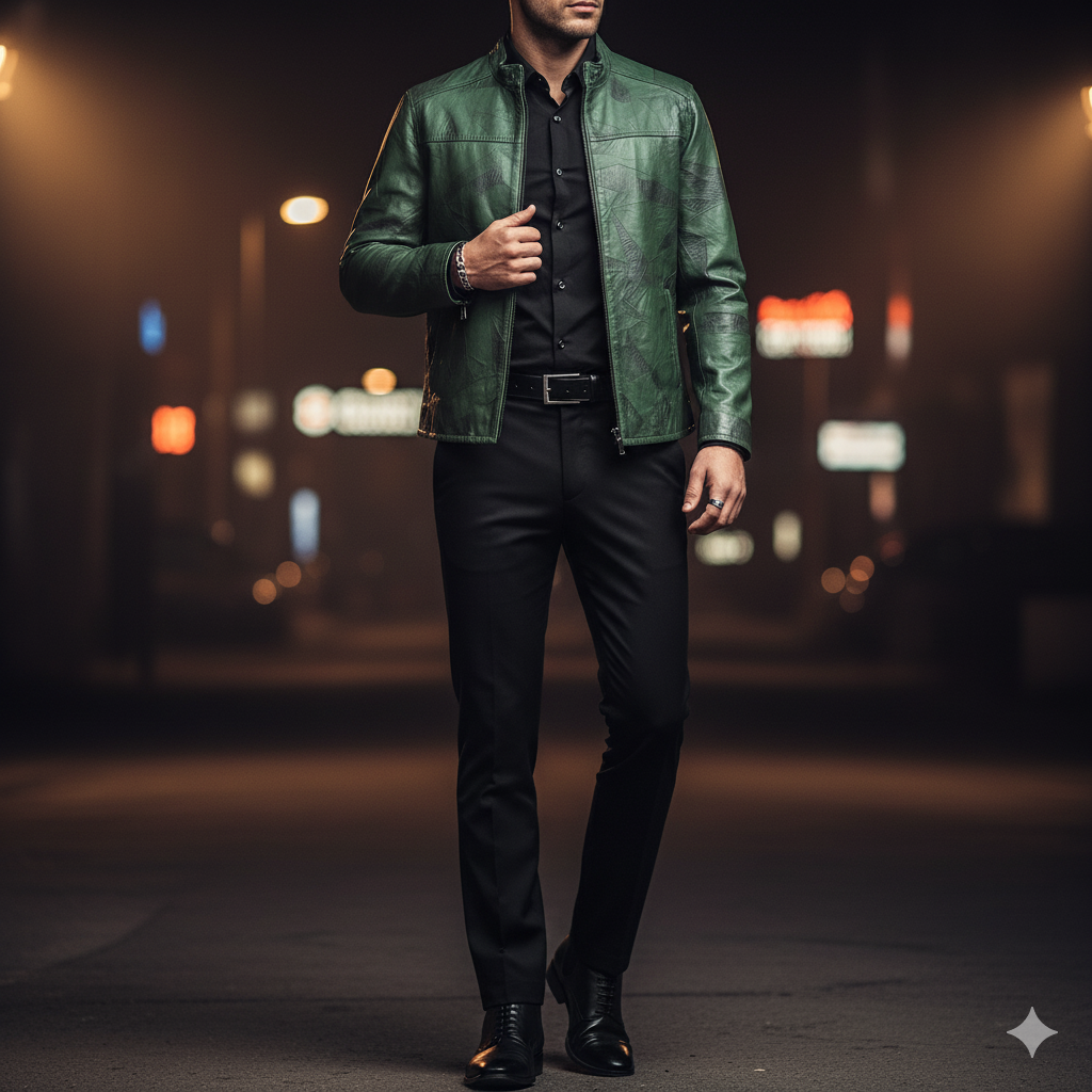 Veste en cuir Hamilton