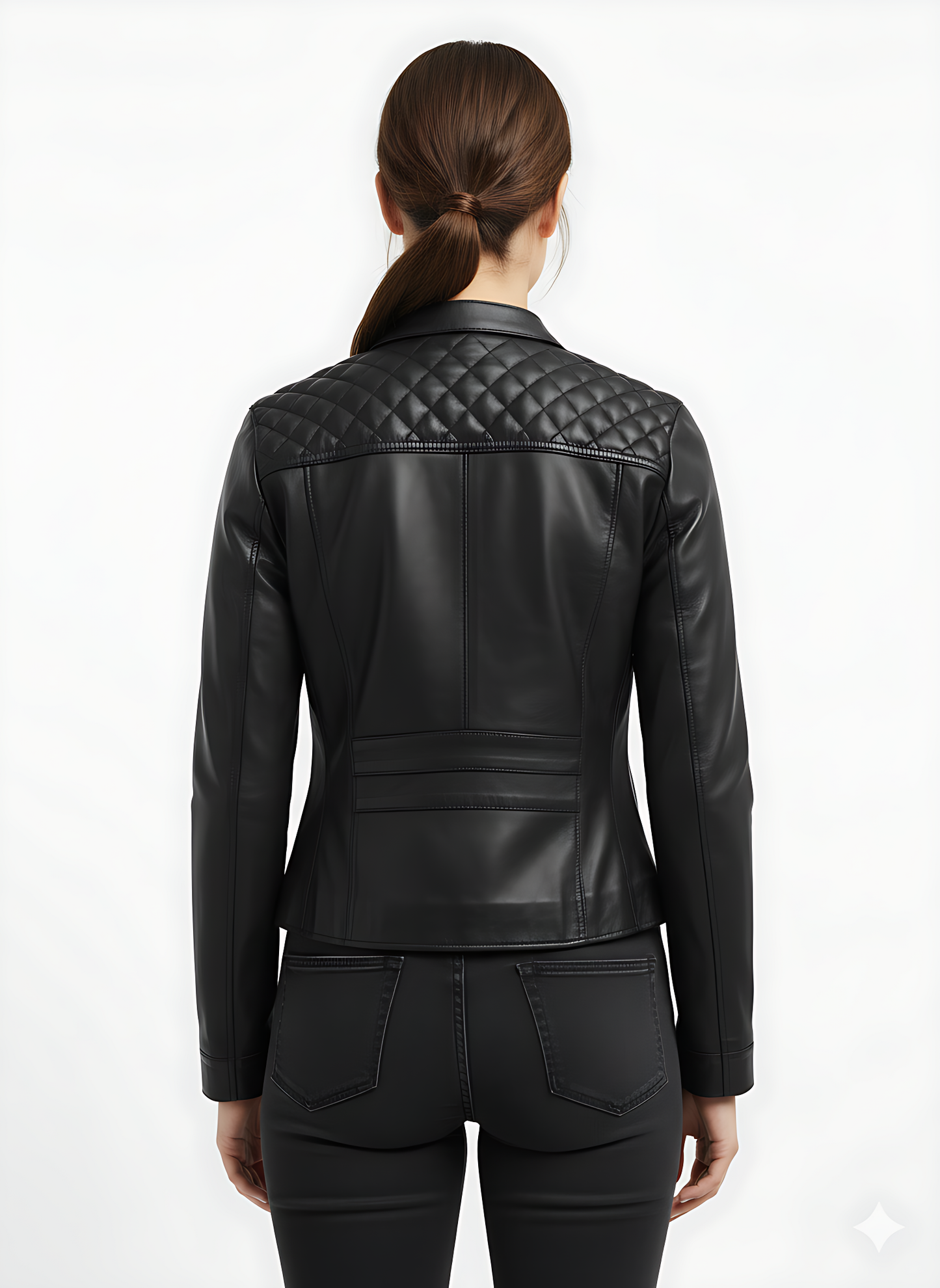 Women’s Leather Biker Jacket – “Frida”