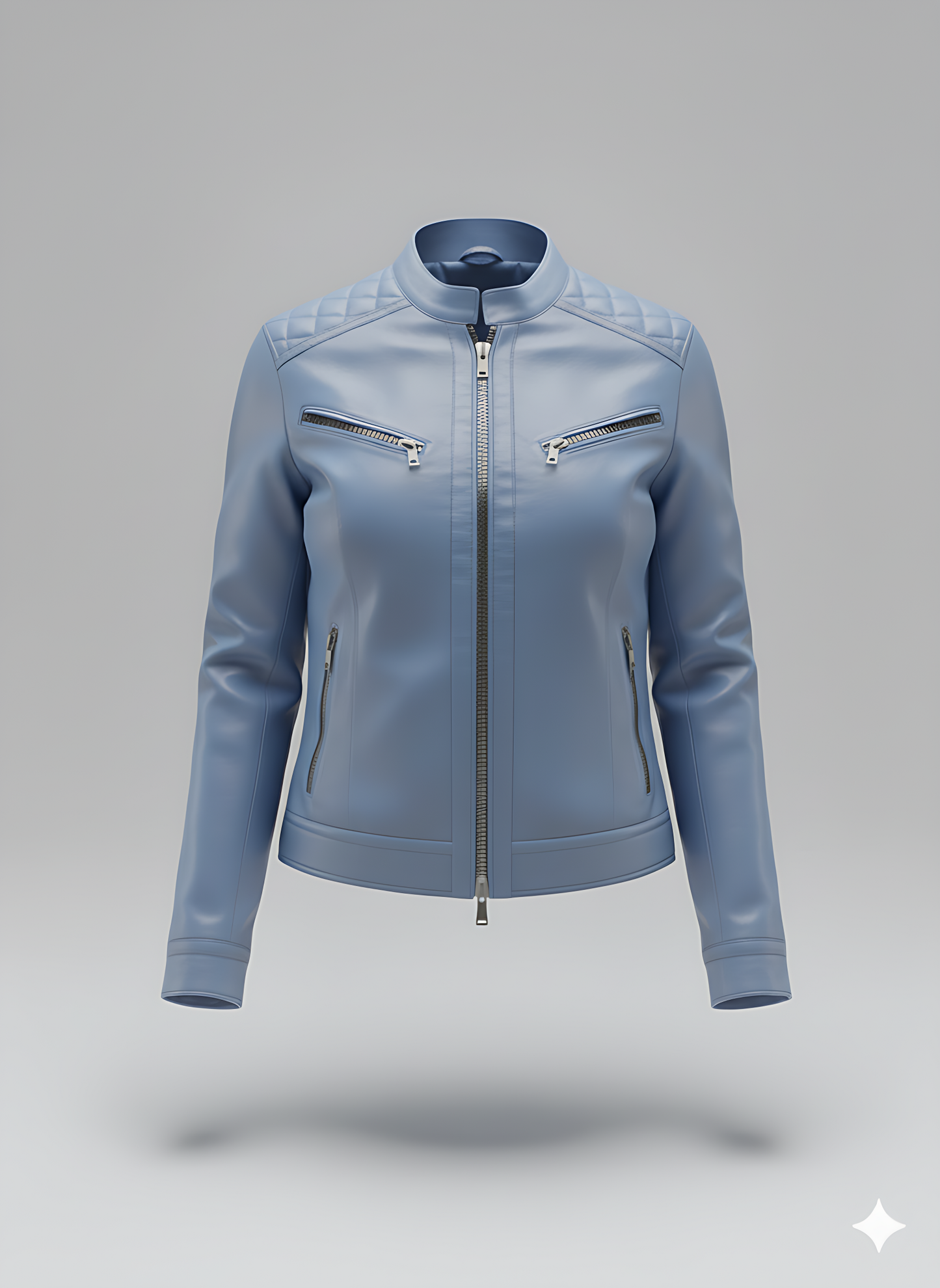 Women’s Leather Biker Jacket – “Frida”
