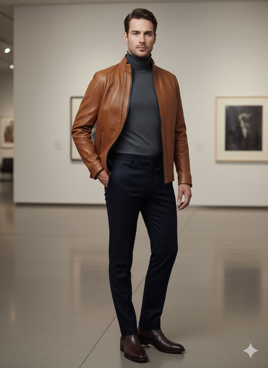 La Veste en cuir d'agneau - Drake