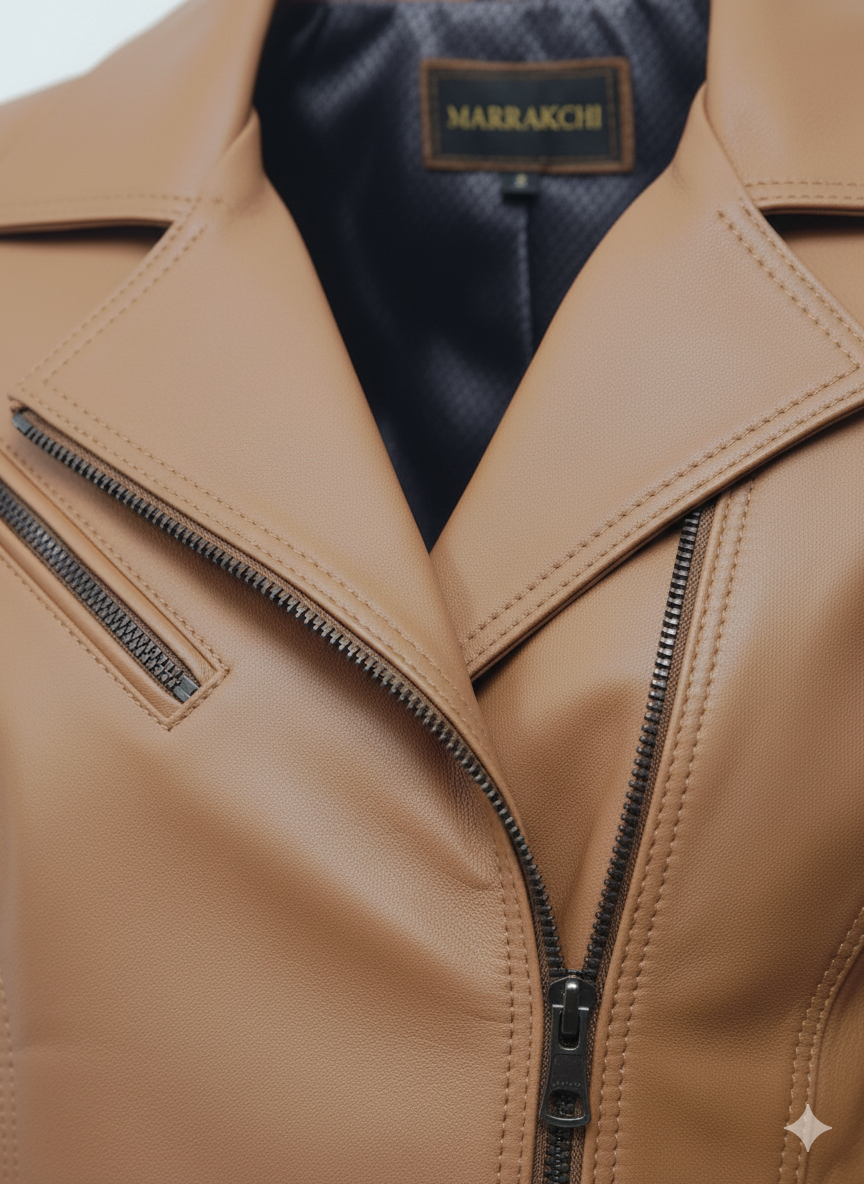 Veste en cuir d’agneau – Malika