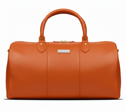 Aristocrat par Marrakchi Sac de voyage en cuir noir My Store