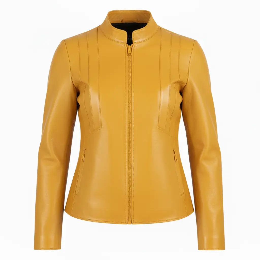 Veste en cuir d'agneau DUCE My Store