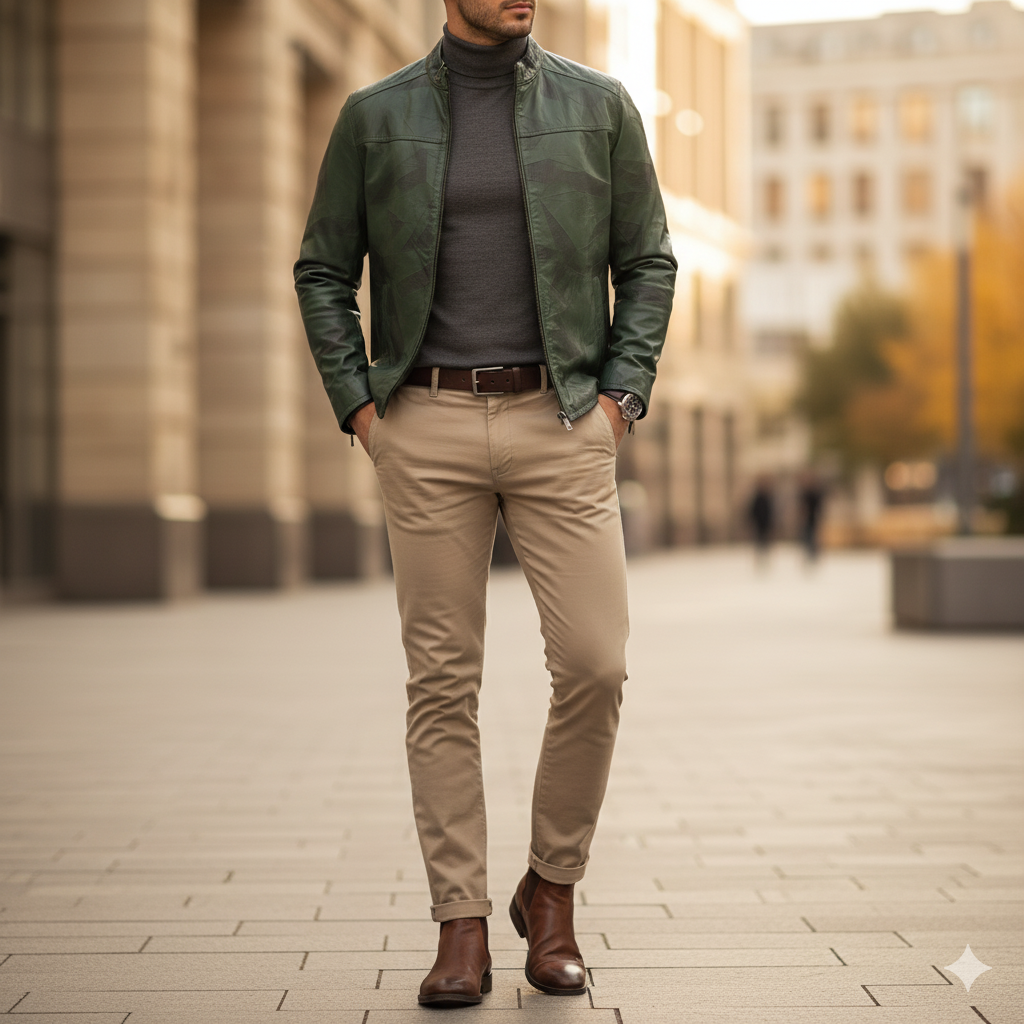 Veste en cuir Hamilton