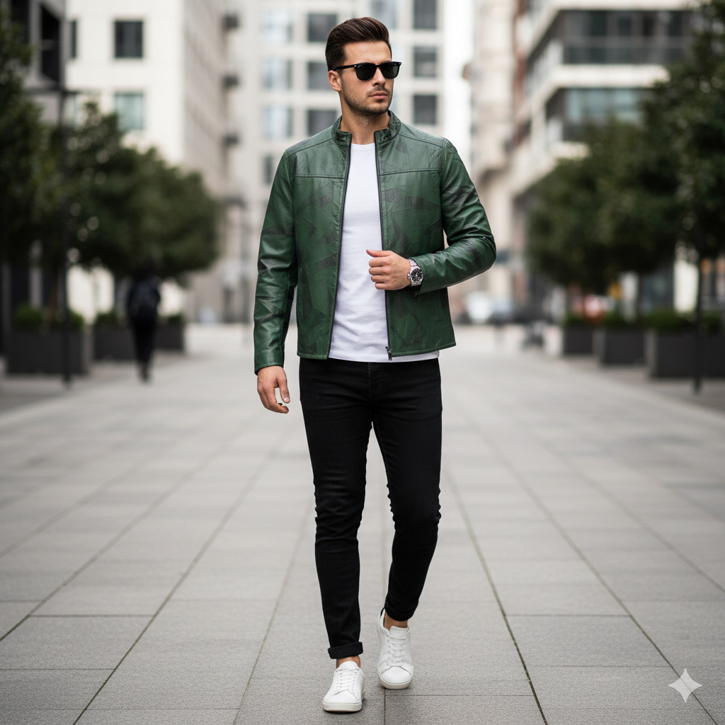 Veste en cuir Hamilton