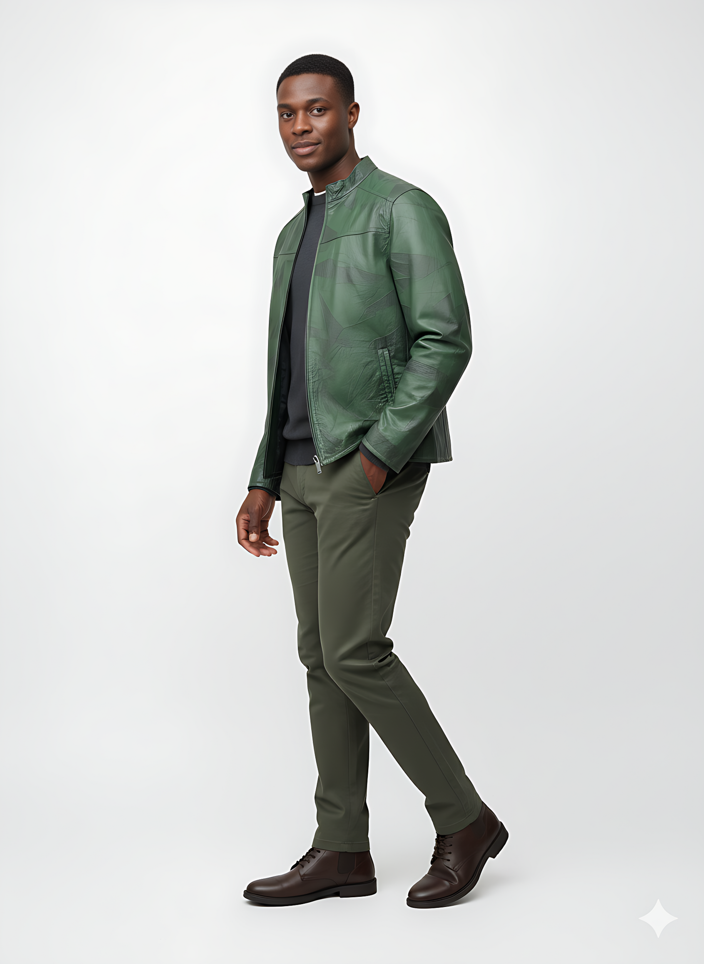 Veste en cuir Hamilton