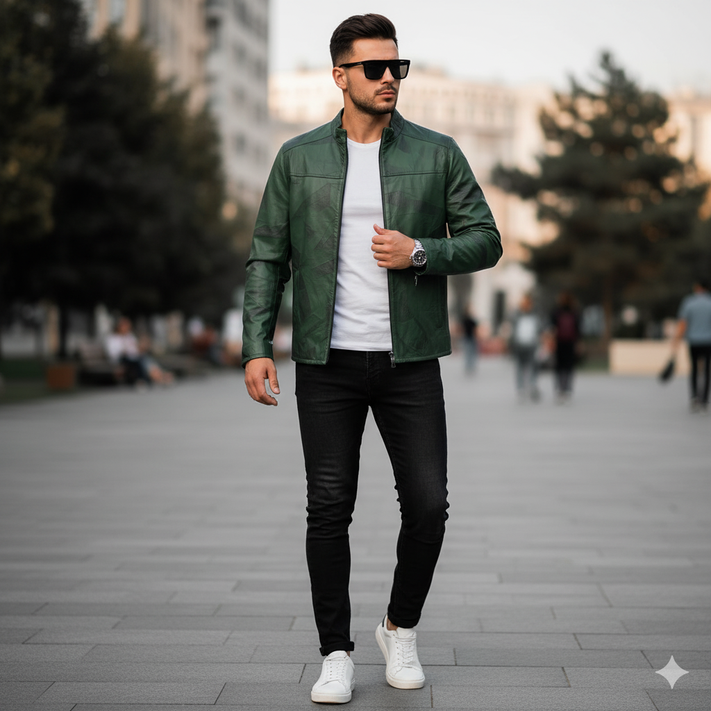 Veste en cuir Hamilton