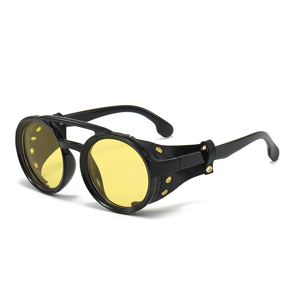 Lunettes Vintage Rondes Rétro – Steampunk Unisexe UV400