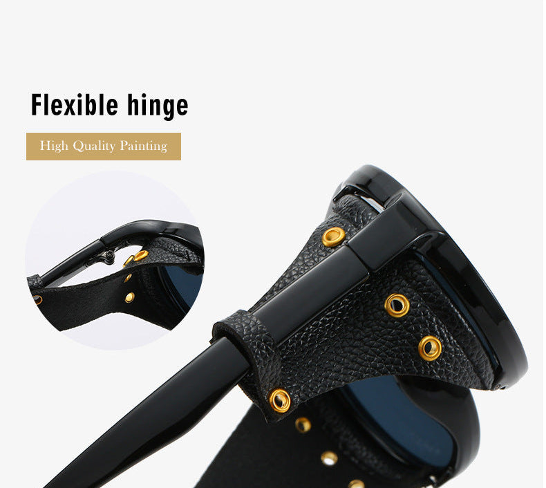 Lunettes Vintage Rondes Rétro – Steampunk Unisexe UV400