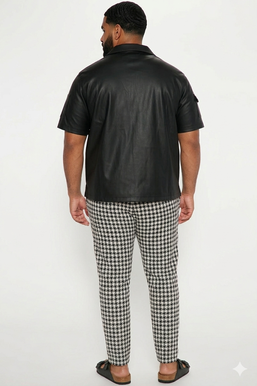 Chemise cuir homme confortable et haut de gamme