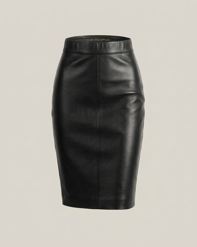 Jupe cuir femme haut de gamme ajustée et confortable