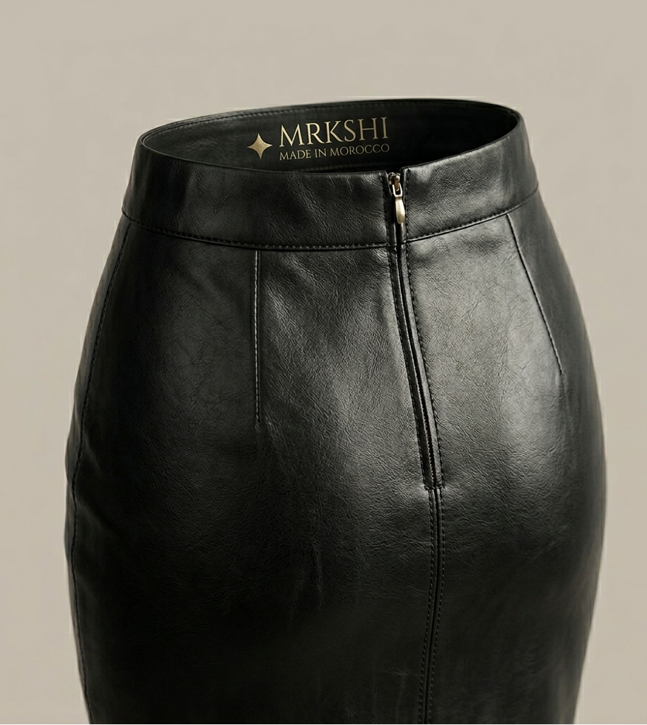 Jupe cuir femme haut de gamme ajustée et confortable