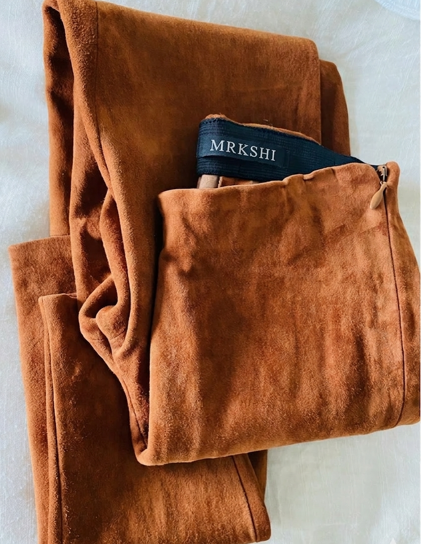 Pantalon en daim stretch
