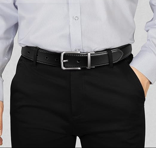 Ceinture réversible en cuir pour homme