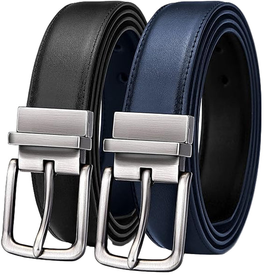 Ceinture réversible en cuir pour homme