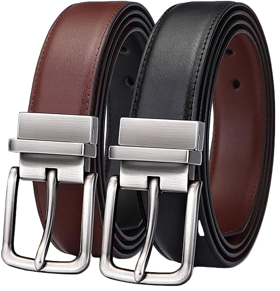 Ceinture réversible en cuir pour homme