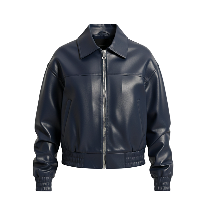 Blouson Bomber en cuir pour femme – Cleo