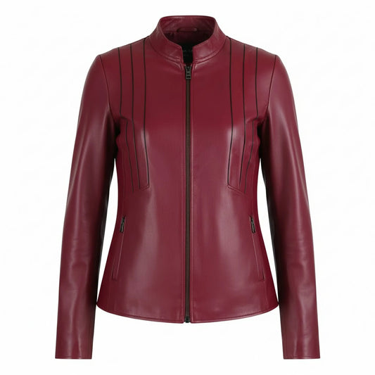 Veste en cuir d'agneau DUCE My Store