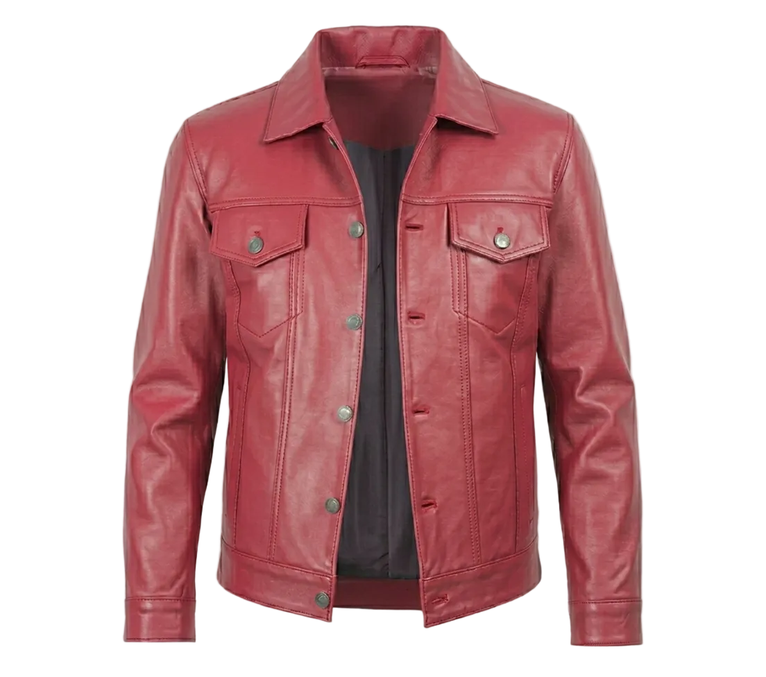 La veste en Cuir d'agneau-