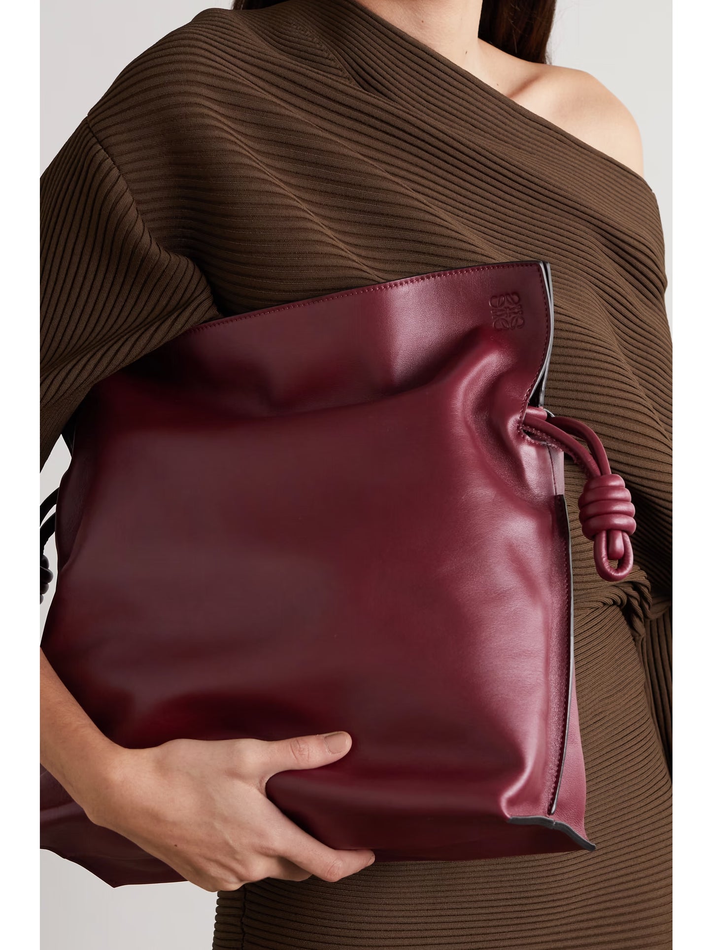 Pochette Flamenco en cuir de veau Nappa